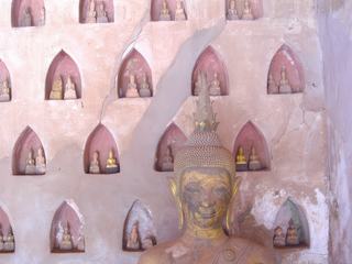 Vu des temples de Vientiane