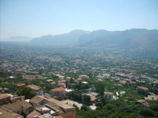 Vue depuis les terasses du Duomo de Monreale