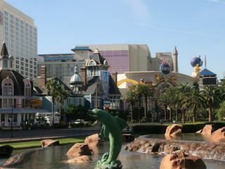 Vue sur le Strip devant le Mirage