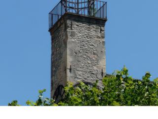 Le campanile en fer forgé du beffroi.