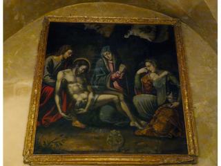Jésus redescendu de la croix.