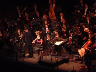Natalie Dessay et Juan Diego Florez venant saluer à la fin de leur récital.