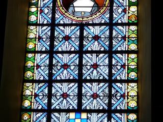 Vitrail de l'église de Vinsobres.