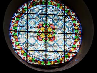 Vitrail de l'église de Vinsobres.