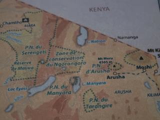 Indispensable pour nous suivre ... la carte des parcs.