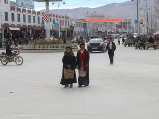Les rues de Gyantse