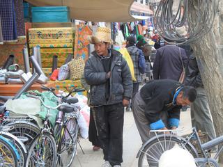 Les rues de Gyantse