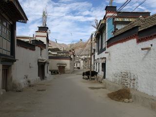 Les rues de Gyantse