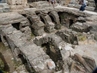 Les fours servant à chauffer les piscines des thermes