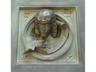 Sculpture de la porte de bronze.