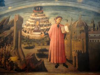Allégorie de Dante et la Divine Comédie de Domenico di Michelino.