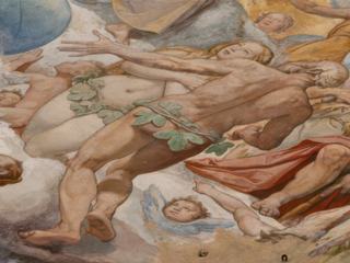 Détail de la fresque de la coupole.