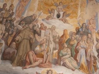 Détail de la fresque de la coupole.