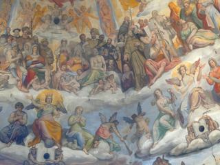 Détail de la fresque de la coupole.