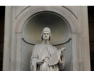 Leon Battista Alberti (1404-1472), écrivain, philosophe, peintre, architecte.