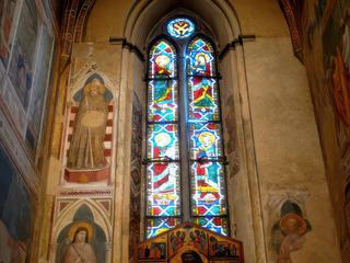 Fresques de Giotto di Bondone peintes en 1318.