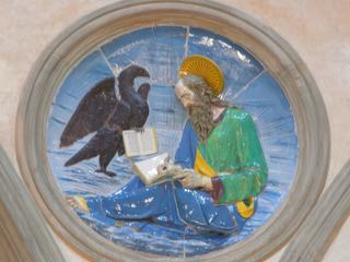 Saint Jean l'Evangéliste et son aigle (entre 1450 et 1478)de Filippo Brunelleschi (1377-1446).