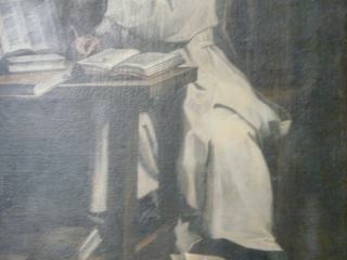 Tableau représentant un moine chartreux.