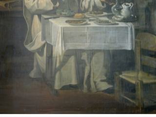 Tableau représentant un moine chartreux.