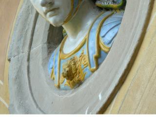 Détail d'un médaillon de Giovanni della Robbia (1523).