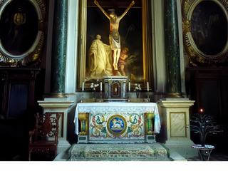 La chapelle du Crucifix (tableau de Rafaele Vanni).