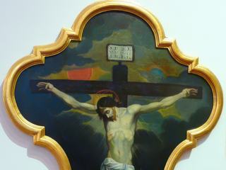 Crucifixion, oeuvre du moine olivétain Daniele Lonati.