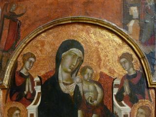 Vierge en Majesté, oeuvre exécutée dans la premières partie du XIVe. siècle.