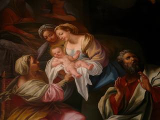 La nativité de la Vierge, oeuvre de Guiseppe Nicola Nassimi.