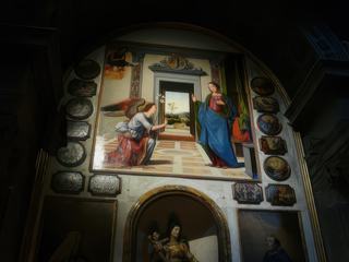 L'Annonce faite à Marie (1497) de Mariotto Albertinelli.