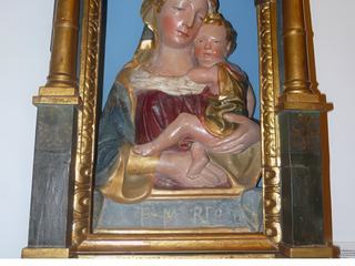 Terracotta de la Madone à l'Enfant, de Lorenzo Ghiberti et Neri di Becci. Musée d'Art Sacré.
