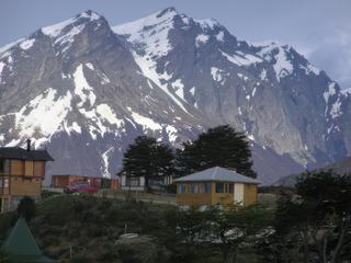Vue depuis l'arrière de l'hôtel.