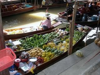 Marché flottant de Daomnen – Thaïlande
