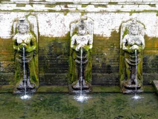 Goa Gajah signifie Grotte de l'Eléphant, plutôt curieux quand on sait qu'il n'y a jamais eu d'éléphant à l'état naturel à Bali. D'ailleurs, rien sur le site ne rappelle l'animal non plus.
