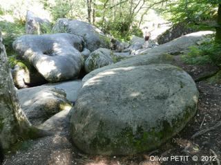 La rivière de rochers ou chaos de la Resse – France