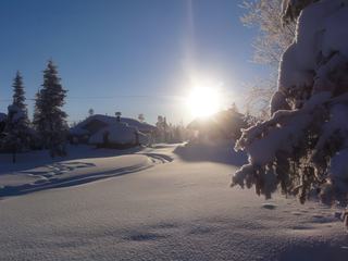 Blanc paysage immaculé