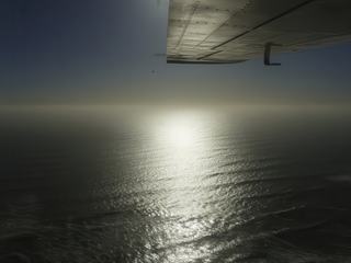 Le soleil se couche sur l'atlantique