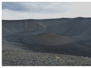 Vue de l'intérieur du cratère du Hverfjall.