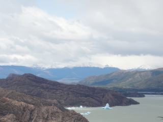 Le Lago Grey et ses icebergs