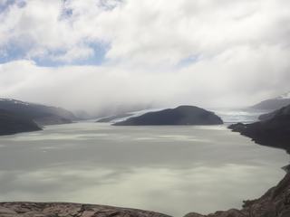 Le glacier grey qui se jette dans le lago Grey