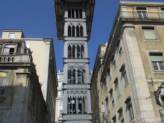Lisbonne: elevador de Santa Justa.