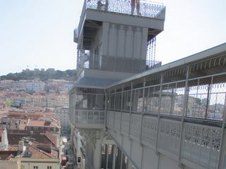 Lisbonne: elevador de Santa Justa.