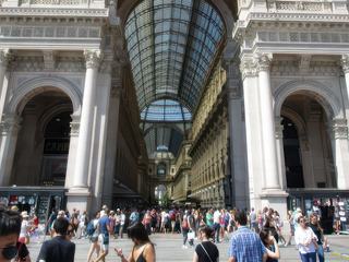 L'entrée de la Galerie Vittorio Emanuele II.