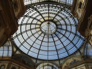 La verrière de la Galerie Vittorio Emanuele II.