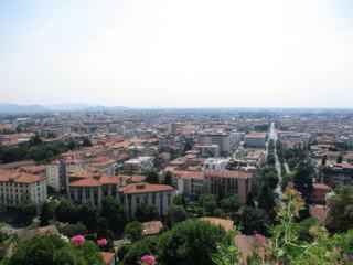 Bergame: panorama sur la Ville Basse.