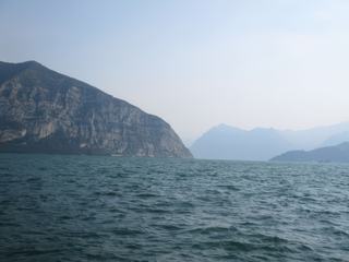 Le sud du lac, vue du village d'Iseo.