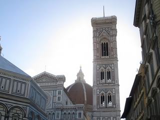 Florence: la cathédrale et le campanile.