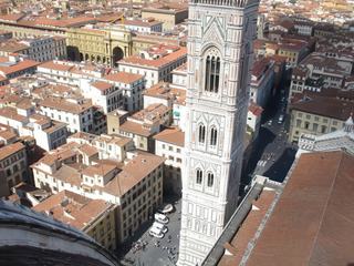 Florence: vue du campanile depuis la coupole de Brunelleschi.