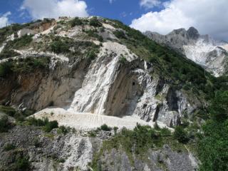 La région des carrières de marbre.