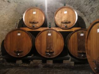 Montepulciano: les caves du Palazzo Contucci (désolé pour le flou).