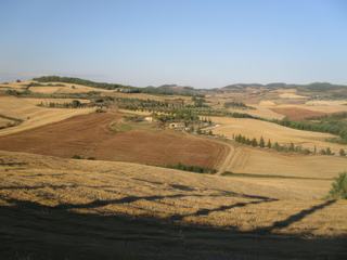 La campagne autour de Pienza.